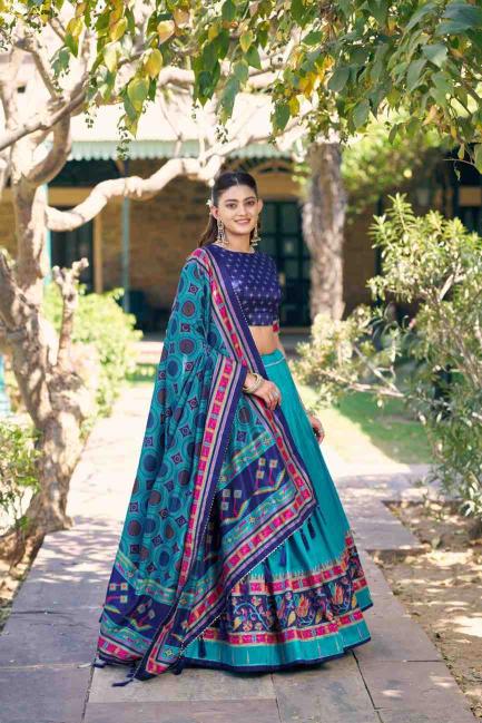 Taraa L 1255 Tasar Silk Best Lehenga Choli Shop in Kolkata